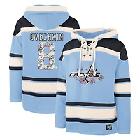 '47 Alexander Ovechkin Light Washington Capitals Cherry Blossom Player Name  Number Lacer Pullover Hoodie
