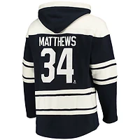 '47 Auston Matthews Toronto Maple Leafs Player Name  Number Lacer Pullover Hoodie