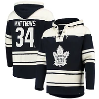 '47 Auston Matthews Toronto Maple Leafs Player Name  Number Lacer Pullover Hoodie