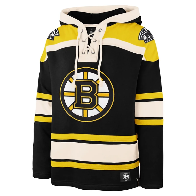 '47 Boston Bruins Big  Tall Superior Lacer Pullover Hoodie