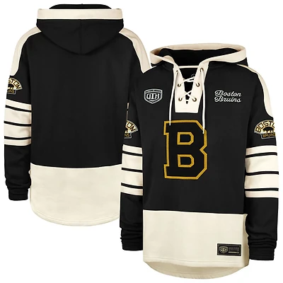 '47 Boston Bruins Blue Line Heritage Lacer Pullover Hoodie