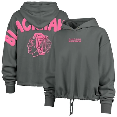 '47 Chicago Blackhawks Bright Side Venice Cropped Pullover Hoodie