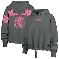 '47 Chicago Blackhawks Bright Side Venice Cropped Pullover Hoodie