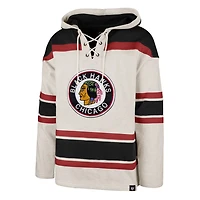 '47 Chicago Blackhawks Rockaway Lace-Up Pullover Hoodie