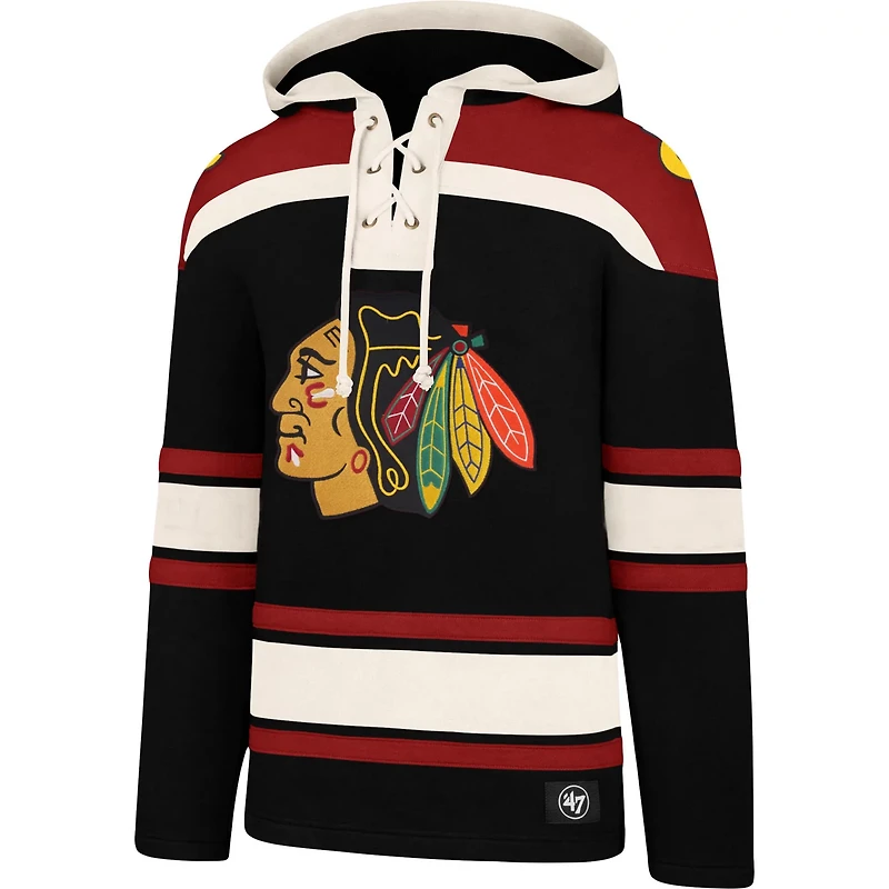 '47 Chicago hawks Superior Lacer Pullover Hoodie