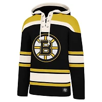 '47 David Pastrnak Boston Bruins Big  Tall Lace-up Pullover Hoodie