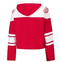 '47 Detroit Wings Cropped Superior Lacer Pullover Hoodie