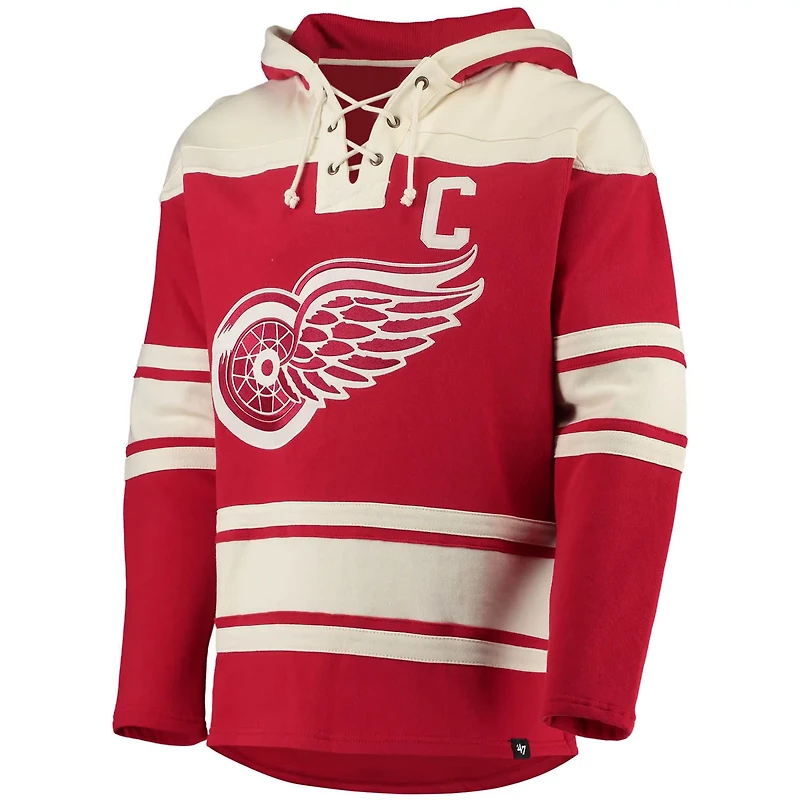 '47 Gordie Howe Detroit Wings Retired Player Name  Number Lacer Pullover Hoodie