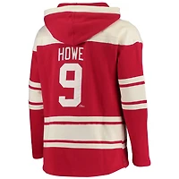 '47 Gordie Howe Detroit Wings Retired Player Name  Number Lacer Pullover Hoodie