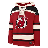 '47 Jack Hughes New Jersey Devils Big  Tall Lace-up Pullover Hoodie