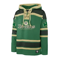 '47 Kelly Boston Bruins St Patrick's Day McLucky Superior Lacer Pullover Hoodie