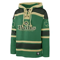 '47 Kelly Chicago Bulls McLucky Superior Lace-Up Pullover Hoodie