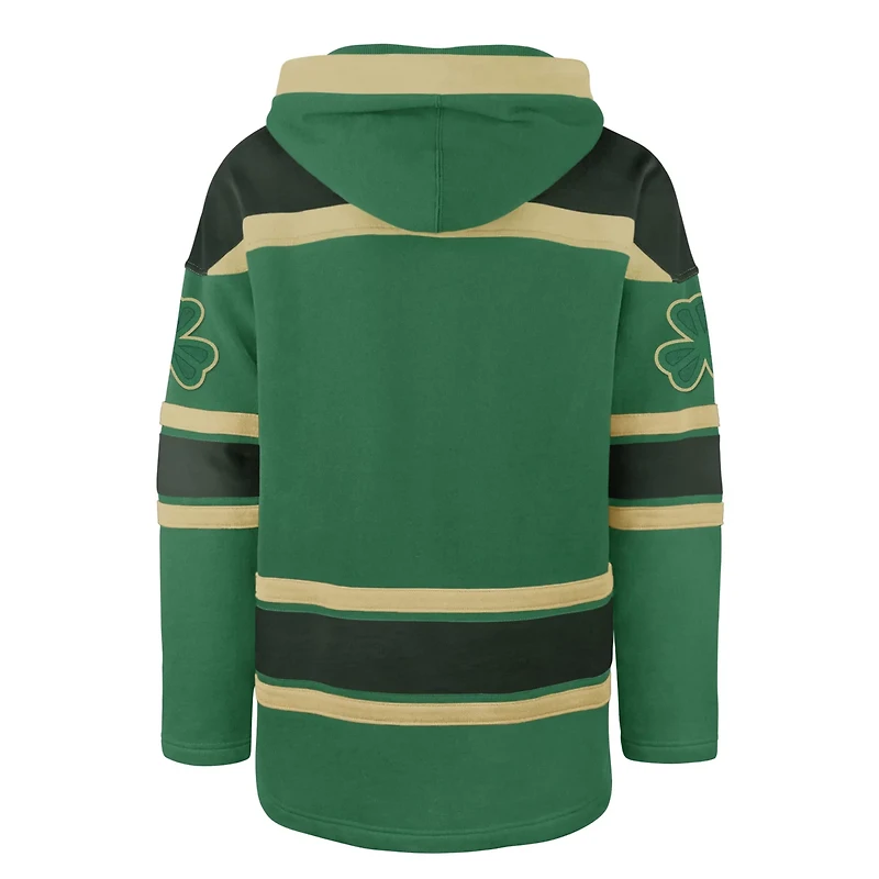 '47 Kelly Chicago Bulls McLucky Superior Lace-Up Pullover Hoodie