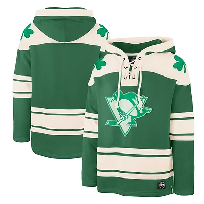 '47 Kelly Pittsburgh Penguins St Patrick's Day Superior Lacer Pullover Hoodie