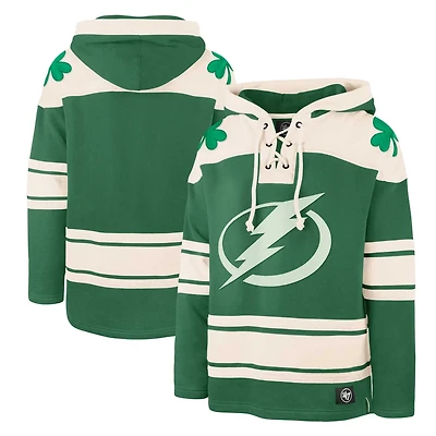 '47 Kelly Tampa Bay Lightning St Patrick's Day Superior Lacer Pullover Hoodie
