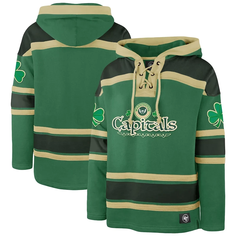 '47 Kelly Washington Capitals St Patrick's Day McLucky Superior Lacer Pullover Hoodie