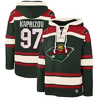 '47 Kirill Kaprizov Minnesota Wild Player Name  Number Lacer Pullover Hoodie