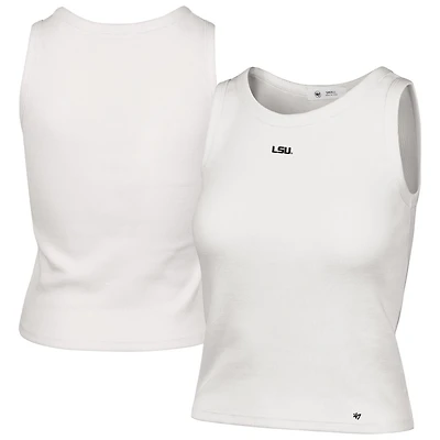 '47 LSU Tigers Micro Logo Ribbed Cropped Tank Top