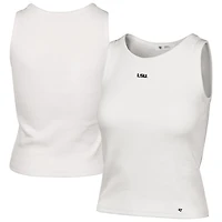 '47 LSU Tigers Micro Logo Ribbed Cropped Tank Top