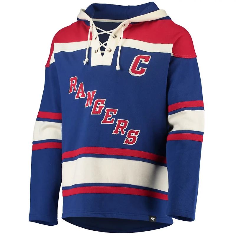 '47 Mark Messier New York Rangers Retired Player Name Number Lacer Pullover Hoodie