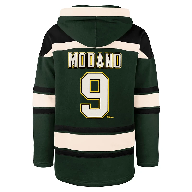 '47 Mike Modano Dallas Stars Retired Player Name  Number Lacer Pullover Hoodie