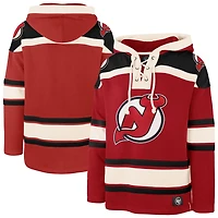 '47 New Jersey Devils Big  Tall Superior Lacer Fleece Pullover Hoodie