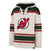 '47 New Jersey Devils Rockaway Lace-Up Pullover Hoodie