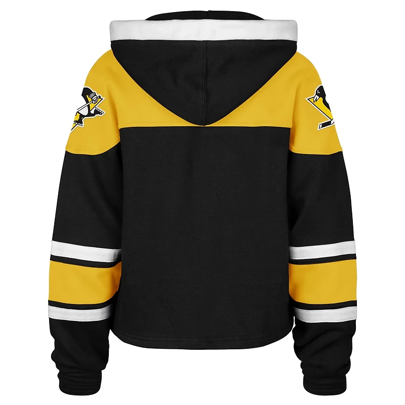 '47 Pittsburgh Penguins Cropped Superior Lacer Pullover Hoodie