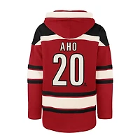 '47 Sebastian Aho Carolina Hurricanes Player Name  Number Lacer Pullover Hoodie
