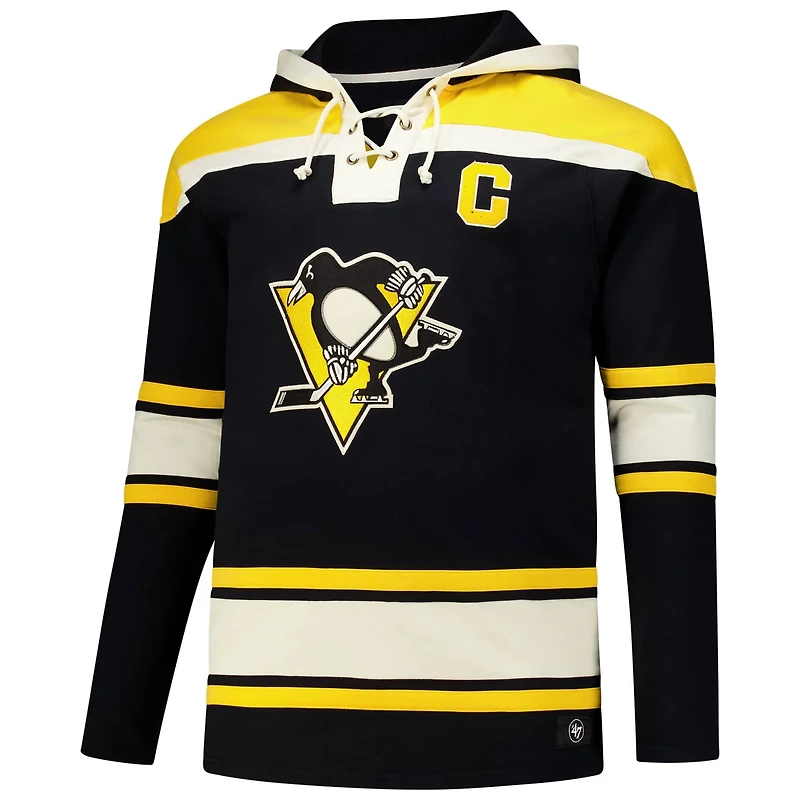 '47 Sidney Crosby Pittsburgh Penguins Big Tall Lace-up Pullover Hoodie