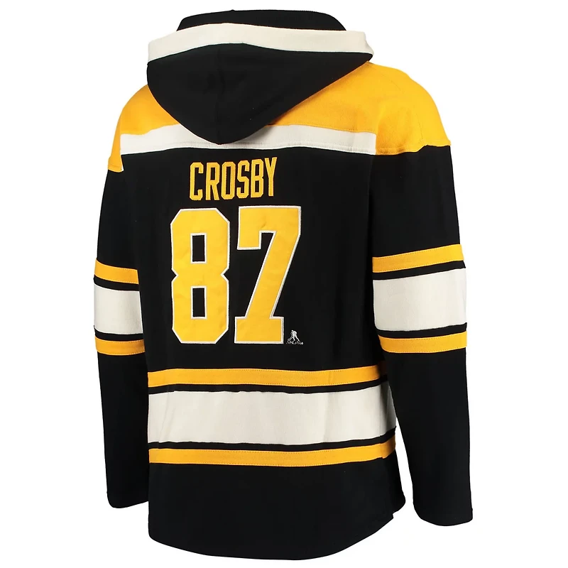 '47 Sidney Crosby Pittsburgh Penguins Player Name  Number Lacer Pullover Hoodie