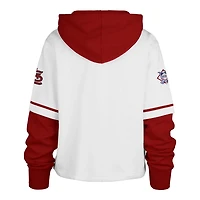 '47 St Louis Cardinals Trifecta Shortstop Cropped Pullover Hoodie