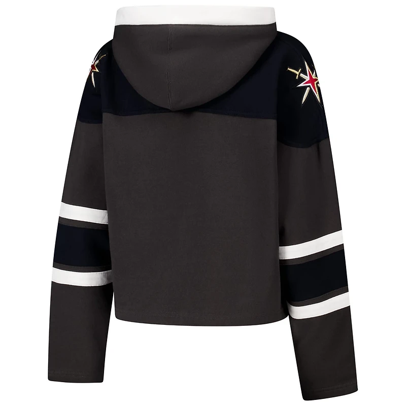 '47 Vegas Golden Knights Cropped Superior Lacer Pullover Hoodie