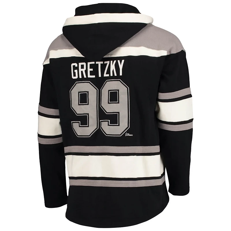 '47 Wayne Gretzky Los Angeles Kings Retired Player Name Number Lacer Pullover Hoodie