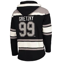 '47 Wayne Gretzky Los Angeles Kings Retired Player Name  Number Lacer Pullover Hoodie