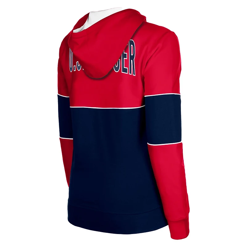 5th  Ocean by New Era USWNT Active Stretch Fleece Full-Zip Hoodie Jacket