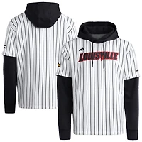adidas Black Louisville Cardinals Baseball Hoodie
