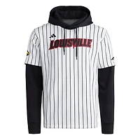 adidas Black Louisville Cardinals Baseball Hoodie