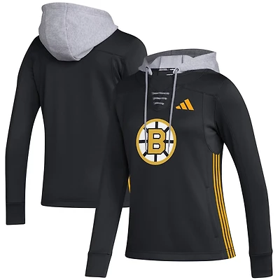 adidas Boston Bruins Refresh Skate Lace AEROREADY Pullover Hoodie