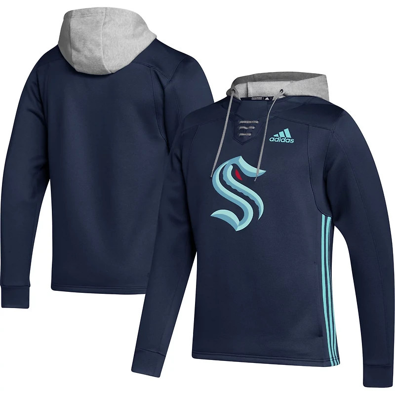adidas Deep Sea Seattle Kraken Skate Lace Primeblue Team Pullover Hoodie