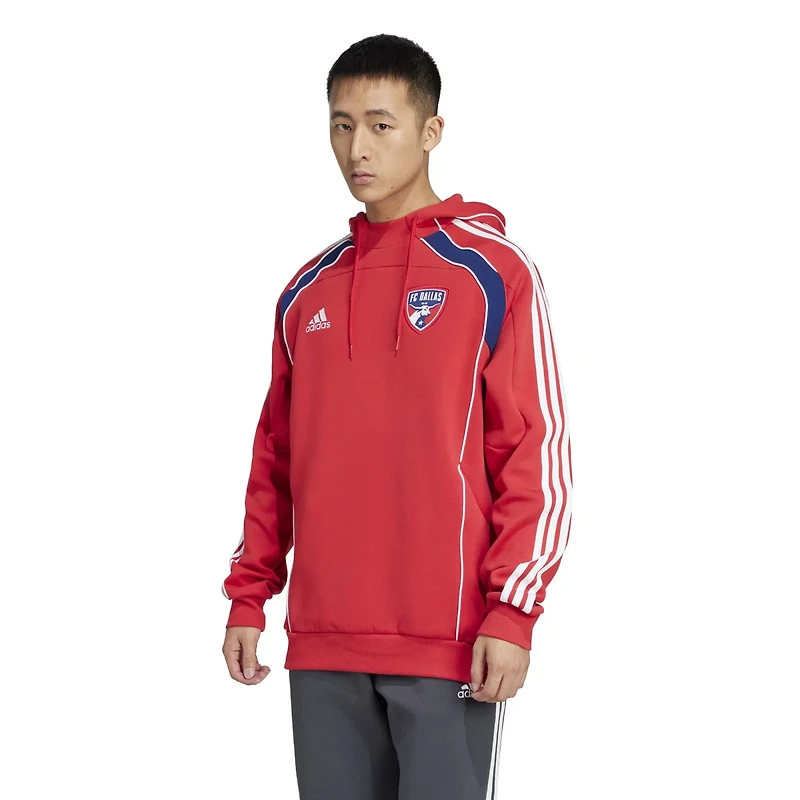 adidas FC Dallas 2025 Travel Pullover Hoodie