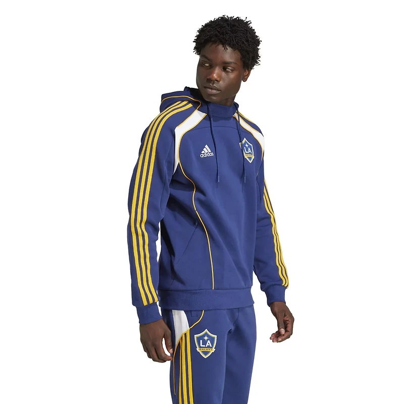 adidas LA Galaxy 2025 Travel Pullover Hoodie