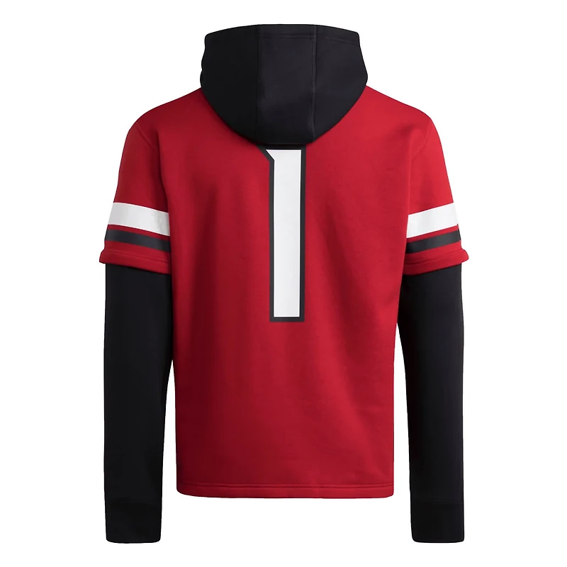 adidas Louisville Cardinals Jersey Pullover Hoodie