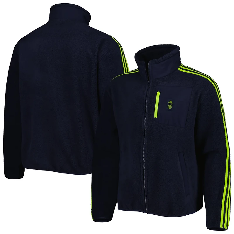 adidas Manchester United Lifestyler Fleece Full-Zip Jacket