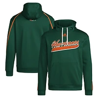 adidas Miami Hurricanes 2024 Sideline Travel Pullover Hoodie