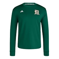 adidas Miami Hurricanes Dugout Pullover Sweatshirt