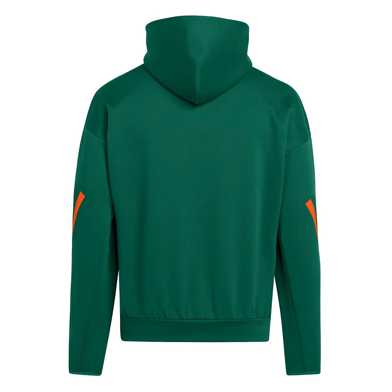 adidas Miami Hurricanes ZNE Pullover Hoodie