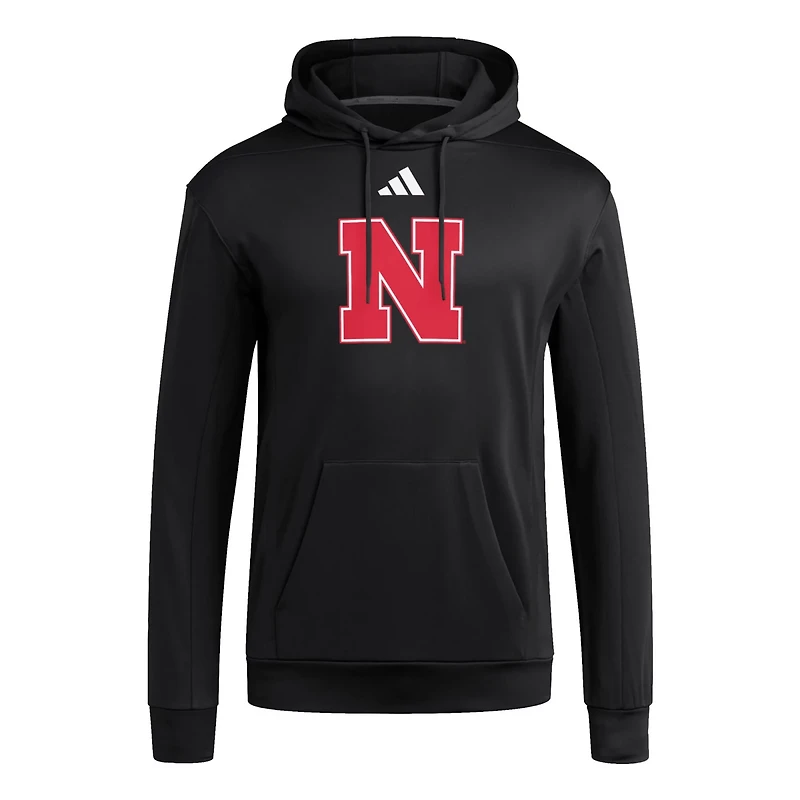 adidas Nebraska Huskers Locker Logo Fleece Pullover Hoodie