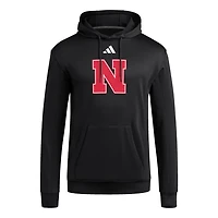 adidas Nebraska Huskers Locker Logo Fleece Pullover Hoodie