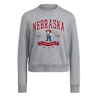 adidas Nebraska Huskers Pullover Crewneck Sweatshirt